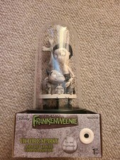 NEW TIM BURTONS FRANKENWEENIE VICTOR & SPARKY ANIMATED CLOCHE MUSIC AND LIGHTS picture