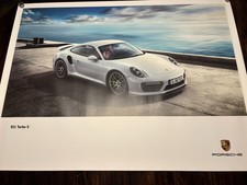 PORSCHE 911 Turbo S OFFICIAL ORIGINAL Showroom POSTER 2015 USA. picture