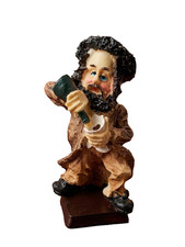 Juwish Rabbi Figurine Wine bottle Handcrafted Judaica Decor Kiddush Passover picture
