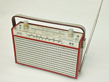 rare burgundy Stuzzi SR10 portable radio receiver made in Austria 1968 picture