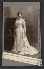 Photo:Mrs Theodore Roosevelt 1903 Cabinet Portrait Full Figure Standing picture