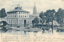 Germany Frankfurt am Main bridge mill 1899 picture