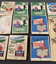 Vintage Texaco Havoline Marfak Fire Chief Sky Chief Oil Gas Matchbooks E Aurora picture
