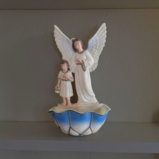 Vintage 1960's Catholic Holy Water Font Wall Decor picture