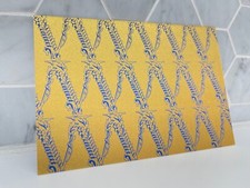 Versace 4x6 Gold/Blue Shimmery Greeting Gift Postcard Mailing Holiday Christmas picture
