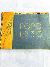 1935 Ford Dealer Showroom Album Rare CAR Sales Handbook Spiral Bound 70+ pages picture