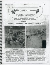 NICE CARROLL SADDLE CO. McNeal,  Arizona COWBOY BIT & SPUR Catalog #32 Reprint picture