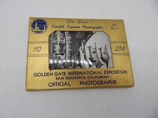 Vintage 1939 Golden Gate International Expo Real Miniature Postcards 30 Photos picture