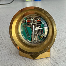 Bulova Accutron Brass Desktop Clock, Tuning Fork Movement picture