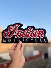 Vintage Large Indian Motorcycle Iron On Patch Embroidery Patch 10
