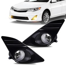 Fog Lights Assembly Compatible With 2012 2013 2014 Camry Front Bumper Lamps w/Ha picture