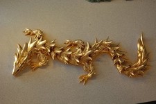 Water Dragon - Articulated Dragon- 8 Inches - Gold picture