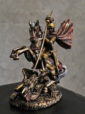 Ebros Saint George The Dragon Slayer Statue 4.75