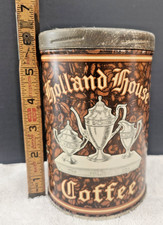 Vintage Holland House Coffee Tin Can 1 lb., Geo. F. Wiemann Kitchen Decor Clean picture