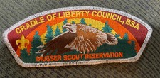 MINT CSP Cradle of Liberty Council Musser Scout Reservation SMY SA-39 $15 Value picture