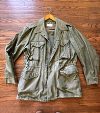 Vintage 1958 US Army M51 M-1951 Field Jacket Medium Long OG107 Cotton Sateen picture