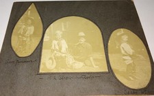 Rare Antique Western American Father & Cowboy Son Gun, Rope Cabinet Photo US picture