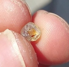 BICOLOR ORANGE & LIGHT BLUE SAPPHIRE FROM MONTANA, USA picture