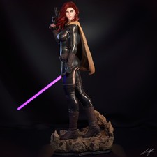 Mara Jade Hand-Painted Resin Figure | Premium Collectible Display Statue picture