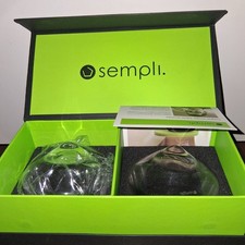 Set of 2 Daniele Semeraro Sempli Hand-Blown Cupa-Rocks Glasses New in Box. picture