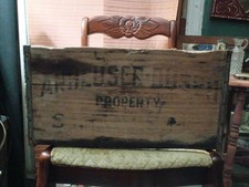 Vintage 1933 Anheuser Busch Wooden Beer Crate Rare Post Prohibition History  picture