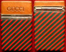 RARE COLORFUL OLD GUCCI ADVERTISING CIGARETTE PACK CASE HOLDER picture