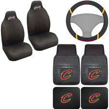 7pc Set NBA Cleveland Cavaliers Seat Covers Floor Mats & Steering Wheel Cover .. picture
