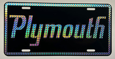 RETRO 1970'S PRISM PLYMOUTH Metal License Plate Duster Road Runner GTX Barracuda picture