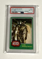 Topps 1977 Star Wars #207 C-3PO ERROR Golden Rod + PSA 4 Gorgeous Color 💎 picture