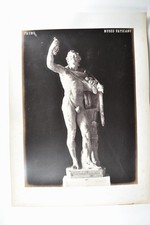 Fauno Statue Museo Vaticano Vatican Museum Rome c1880s VTG Photo picture