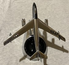 Vintage Boeing B-47 Stratojet Airplane Glass Ashtray Desk Model picture