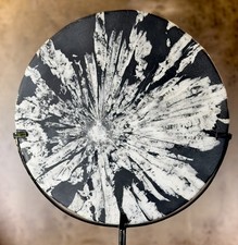 Chrysanthemum Stone Disc on Stand — Radiating Flower Formation, 2090g picture