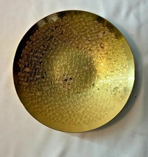 Vintage WMF Ikora 24K Gold Plated Bowl Mid Century Modern German Shallow Dish picture
