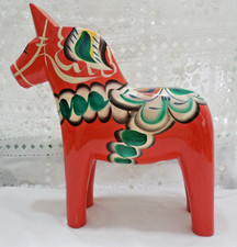 Large Dala Olsson Horse Approx. 10 in. Tall Sweden Beautiful Condition No Damage picture