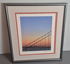 Vintage Signed Jeanette Butler Golden Gate Bridge Sunset Photo San Francisco picture