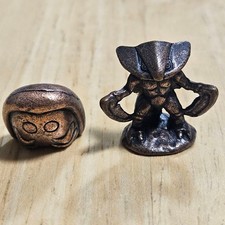Pokemon Kabuto Kabutops Metal Figure Bronze Collection Set Authentic picture