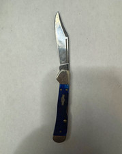 Case XX Model XX Blue Plastic Handle Stainless Clip Point Slipjoint Knife 1996 picture