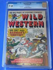 Wild Western #11 Atlas 1949 Marvel Comics CGC 7.0 Kid Colt Two-Gun Kid Unpressed picture