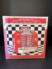 Coca-Cola 1996 Vintage Die-Cast Tabletop Jukebox Retro Diner Coin Bank picture