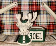 Exceptionally RARE Vintage NOLE DICKSON Reindeer Planter Japan 🦌 🌲 picture