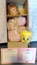 Ashton Drake A Snuggle With Tweety Porcelain Doll w/Accessories COA NRFB NEW  picture