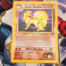 Brock's Ninetales 3/132 Holo Gym Challenge EN 2000 Pokemon picture