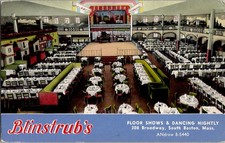 Blinstrub's Village South Boston Night Club Stage Show Vintage Postcard picture