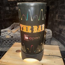 Vintage 1960s MCM The Bar Is Open Spinning Motion Lamp picture