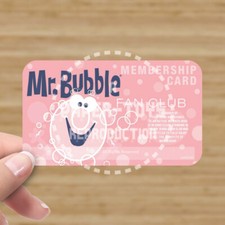 MR. BUBBLE FAN CLUB MEMBERSHIP CARD picture