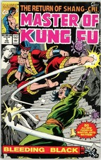Master of Kung Fu Bleeding Black #1 1991 Marvel Comics VF- Comic Book 80 Page picture
