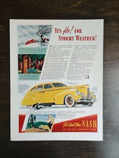 Vintage 1938 Yellow Four Door Sedan Full Page Originall Ad  picture