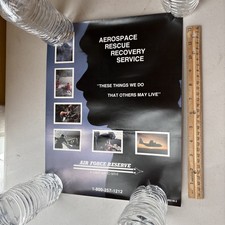 VTG 1986 Air Force Poster: Aerospace Rescue Recovery Service RES 86-5 picture