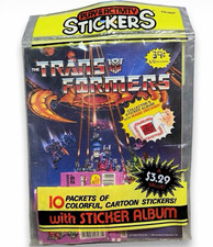 Play & Activity Stickers Transformers Vintage 1986 Sticker Album w/ 10 Packets picture