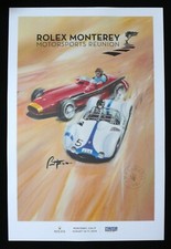 2014 Rolex Monterey Motorsports Reunion Races MASERATI 250F BIRDCAGE Poster NEW picture